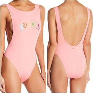 NWT Juicy Couture Gothic Logo One Piece Swimsuit